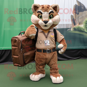 Brown Bobcat mascotte...