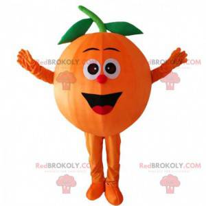 Mascotte d'orange géante, costume de fruit orange -