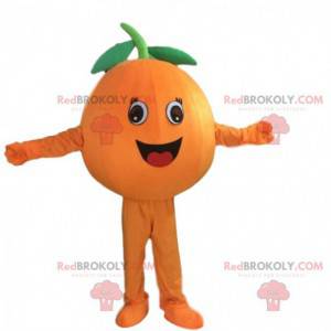 Mascotte gigante arancione, costume di frutta arancione -