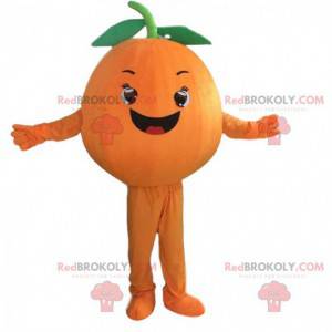 Mascotte d'orange géante, costume de fruit orange -