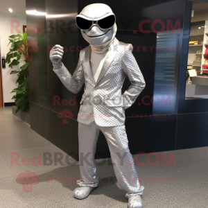 Sølv Python maskot kostume...