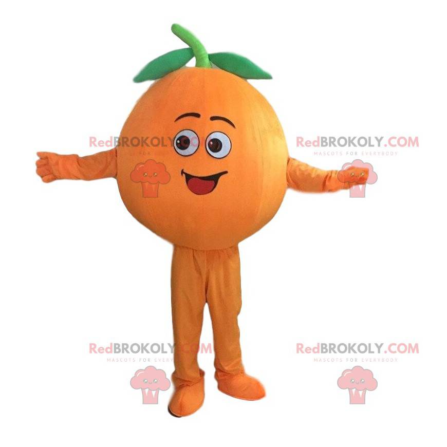 Obří oranžový maskot, klementínský kostým - Redbrokoly.com Obří oranžový maskot, klementínský kostým - Redbrokoly.com