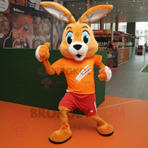 Orange Wild Rabbit mascotte...