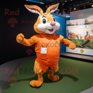 Orange Wild Rabbit mascotte...