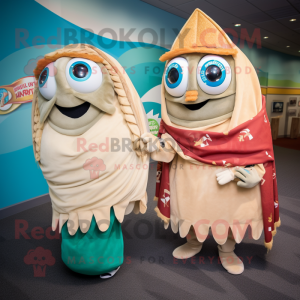 Tan Fish Tacos maskot...
