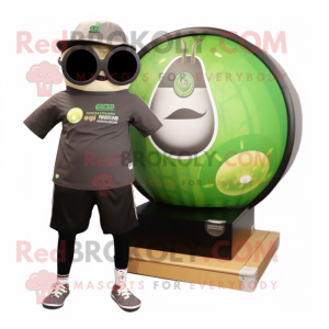 Olive Kiwi maskot kostume...