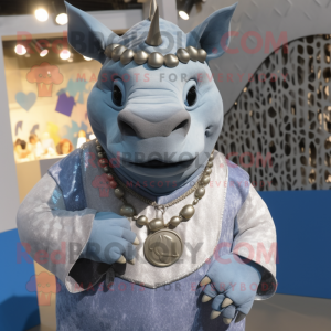 Sølv Rhinoceros maskot...