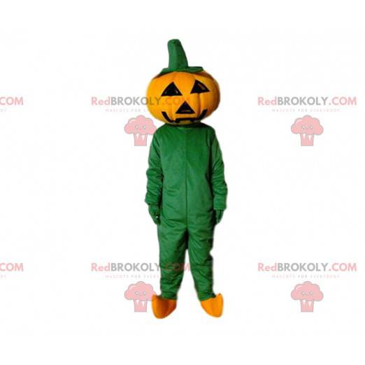 Riesiges Halloween-Kürbismaskottchen, Halloween-Kostüm -