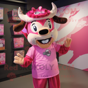 Personagem de mascote Pink...