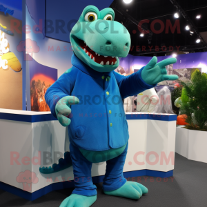 Blue Crocodile mascotte...