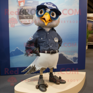 Navy Quail mascotte kostuum...