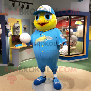 Sky Blue Canary maskot...