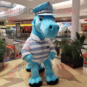 Sky Blue Quagga maskot...