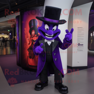 Purple Devil maskot kostym...