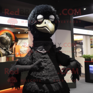 Black Ostrich mascotte...