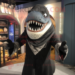 Sort Megalodon maskot...