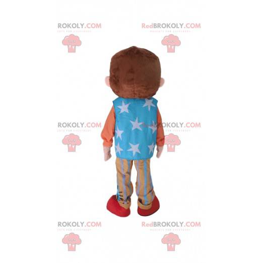Ung mann maskot, sirkus karakter kostyme - Redbrokoly.com