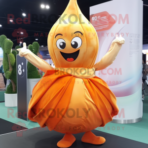 Orange Onion maskot drakt...