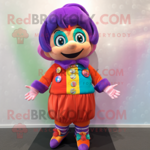 nan Candy mascot costume character dressed with a Jacket and Bracelets