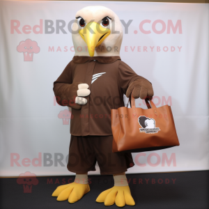 Brown Bald Eagle mascotte...