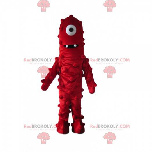 Mascotte mostro rosso, costume alieno rosso - Redbrokoly.com