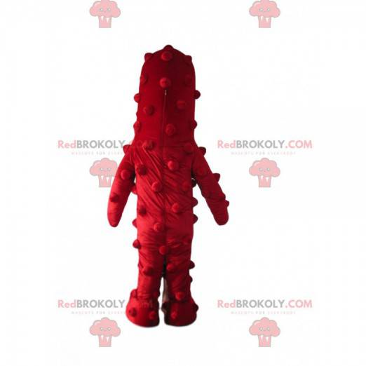 Mascotte de monstre rouge, costume d'extra-terrestre rouge -