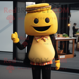 Yellow Burgers maskot drakt...