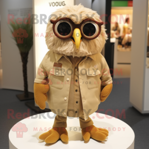 Postava maskota Tan Owl...