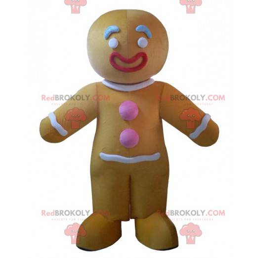 Mascotte personaggio di pan di zenzero, costume di Shrek -