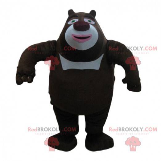 Zwart-witte beer mascotte, grote beer kostuum - Redbrokoly.com