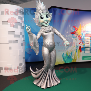 Silver Mermaid maskot...