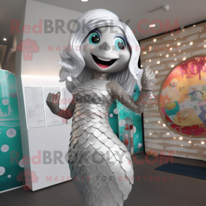 Silver Mermaid maskot...