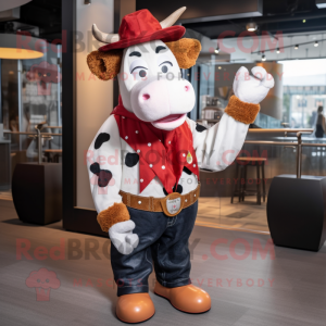 Rust Cow maskot kostume...