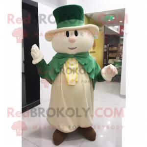 Cream Leprechaun mascotte...