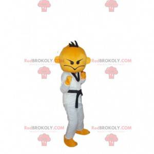 Mascotte de judoka, de combattant, costume de karatéka -