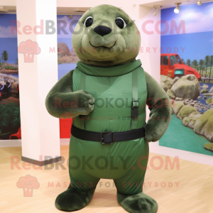 Forest Green Seal maskot...