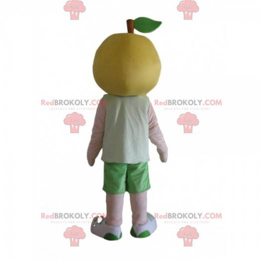Zitronenmaskottchen mit Sonnenbrille, Obstkostüm -