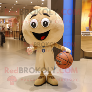 Beige basketbal bal...