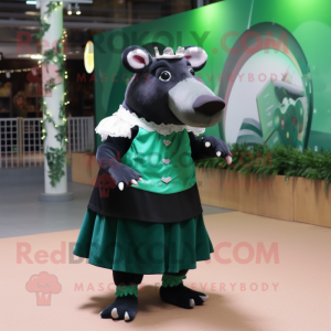 Forest Green Tapir mascotte...