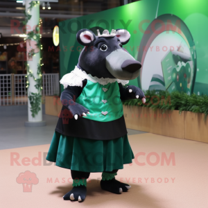 Skovgrøn Tapir maskot...