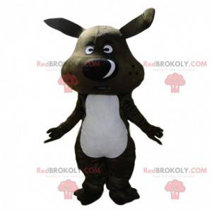 Black boar mascot, giant warthog costume - Redbrokoly.com