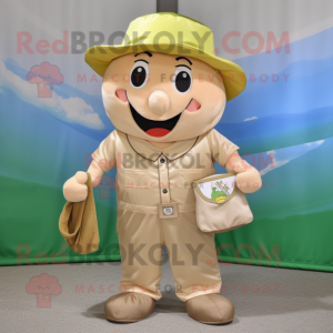 Beige Pot Of Gold maskot...