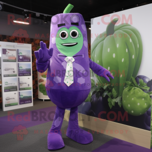 Purple Cucumber mascotte...