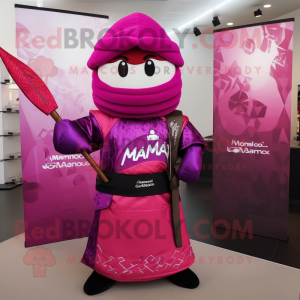 Magenta Samurai maskot...