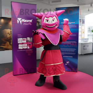 Magenta Samurai maskot...