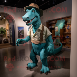 Teal Iguanodon mascotte...