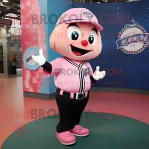 Pink Baseball Ball mascotte...