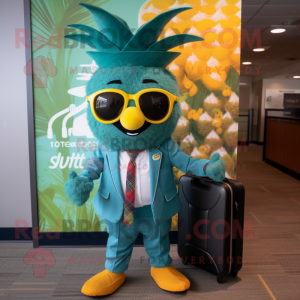 Teal Pineapple mascotte...