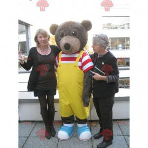 Kleine bruine beer mascotte beroemde beer voor kinderen -