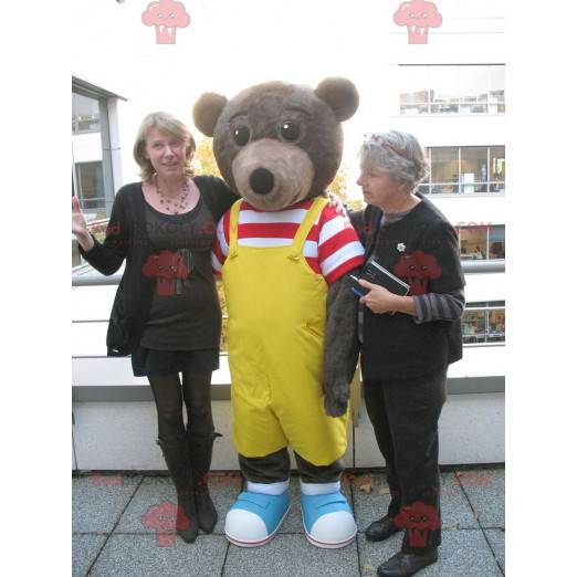 Mascotte de Petit ours brun célèbre ours pour enfant -